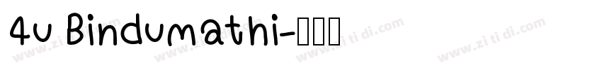 4u Bindumathi字体转换